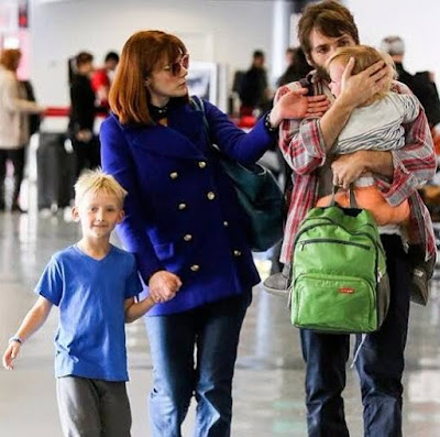 Bryce Dallas Howard with her husband and son and daughter