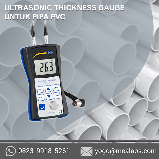 Ultrasonic Thickness Gauge untuk Pipa PVC