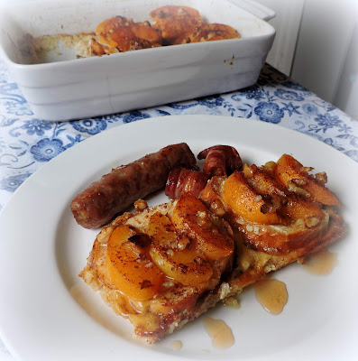 Baked Peach French Toast