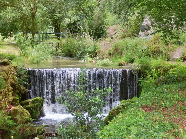 The waterfall near the chapel at Menacuddle, Cornwall