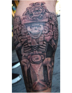 Aztec Calf Tattoo