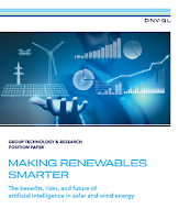 Making Renewables Smarter: The benefits, risks, and future of artificial intelligence in solar and wind (Credit: DNV GL) Click to view.