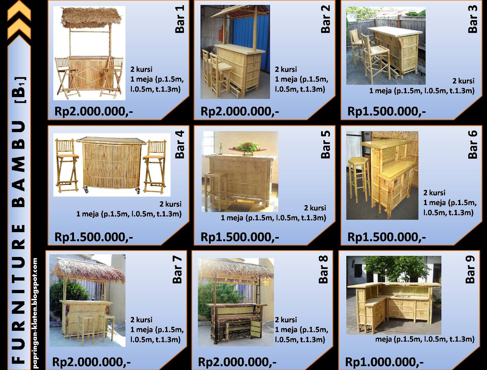 Papringan Klaten Produk Furnitur Bambu 