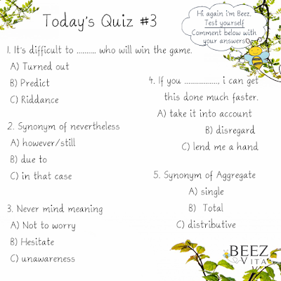Test yourself  Vocabulary Quiz #3