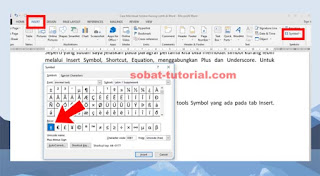 Cara Membuat Simbol Kurang Lebih di Word