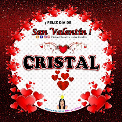 Feliz Día de San Valentín - Nombre Cristal