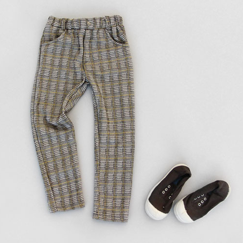 Children's Checkered High Water Trousers