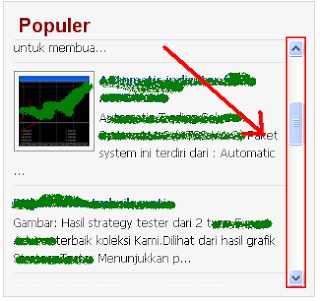 Cara membuat fungsi scrool pada widget