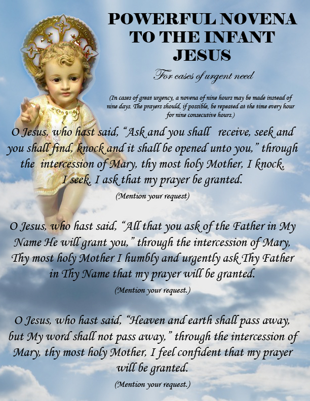 Novena to the Infant Jesus