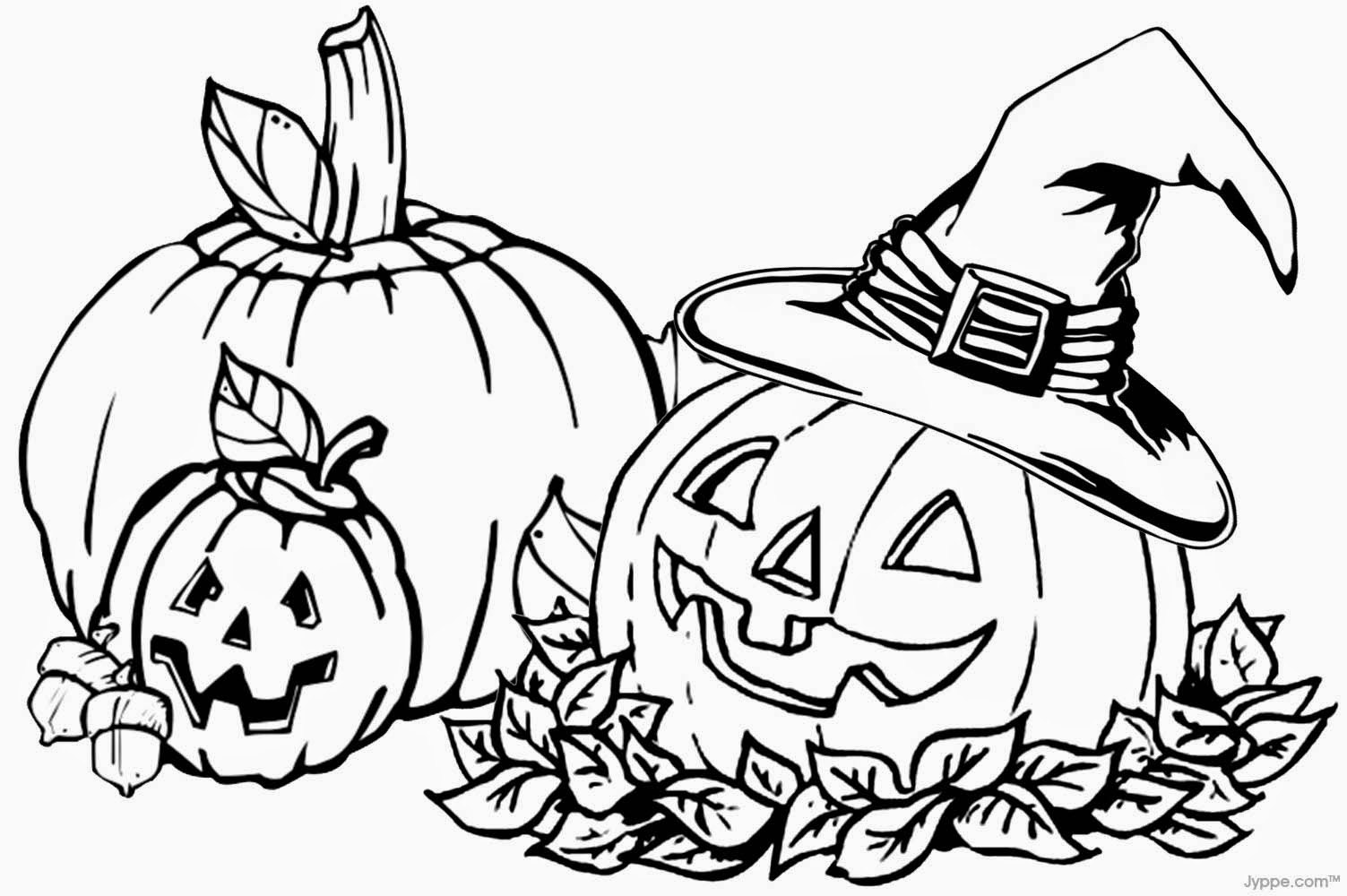 Download Free Halloween Jack-o'-Lantern Coloring Pages