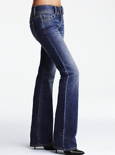 side look of bootcut Jeans for women