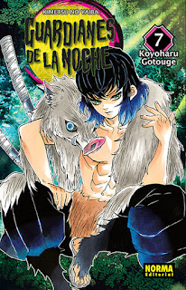 Reseña de Guardianes de la Noche (Kimetsu no Yaiba) vol. 7 de Koyoharu Gotouge.