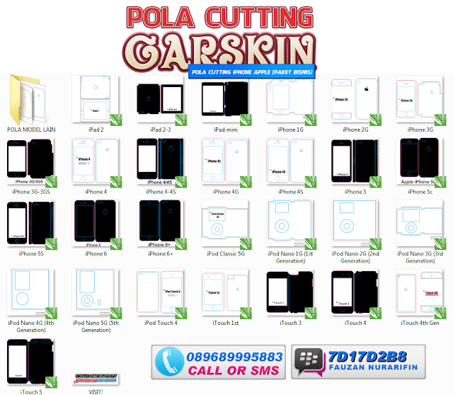 Pola Cutting iPhone Apple [Paket Bisnis]