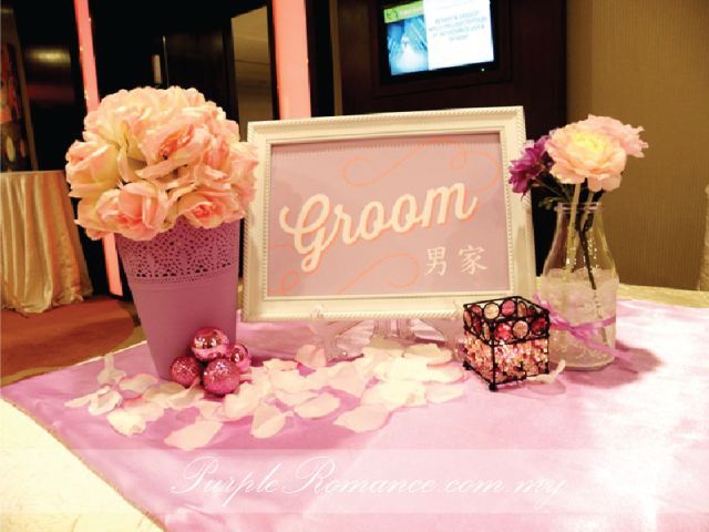 rainbow photo booth backdrop decoration, paper fans, light purple, bride & groom signage, candle holders, purple vases, pom pom flowers, welcome board, red carpet, props for photo taking, floral stands, flower, wedding, event, bithday, kids, children, colourful, rainbow, corporate, sheraton imperial hotel, kuala lumpur, selangor, malaysia, ideas, modern