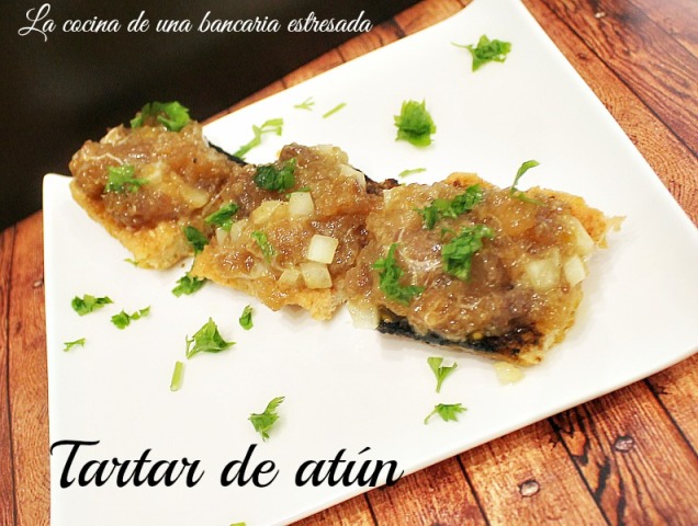 Receta de tartar de atún paso a paso y con fotografías