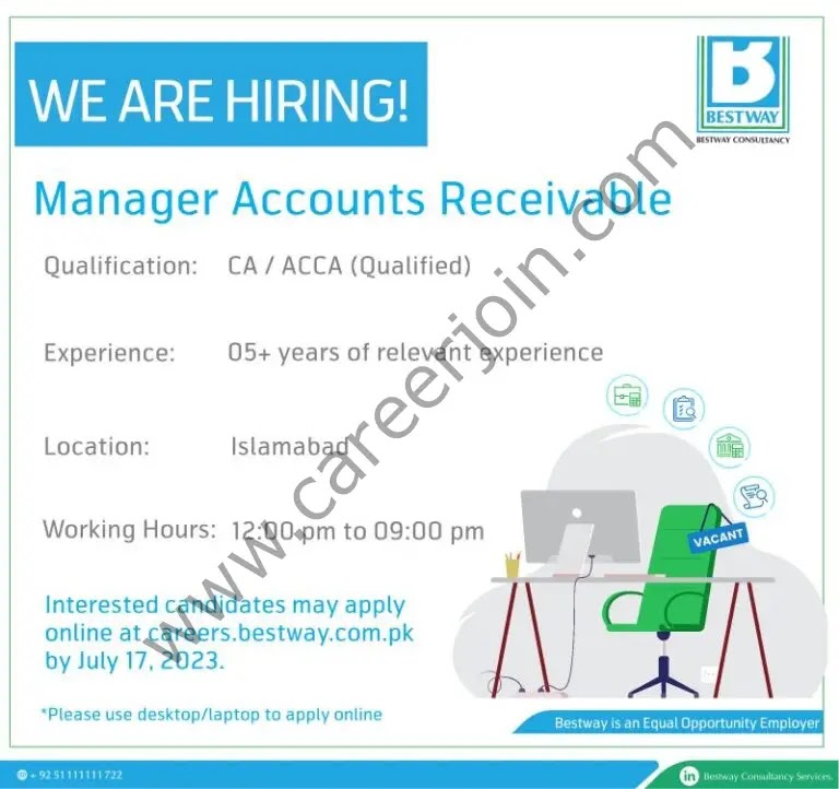 Jobs in Bestway Consultancy