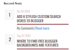 5 Cool Recent Post Widgets for Blogger