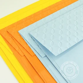 Sunny Studio Stamps: Hello Word Die Embossing Folders Everyday Card by Angelica Conrad
