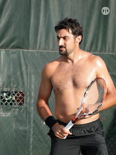 Nenad Zimonjic Shirtless at Cincinnati Open 2009