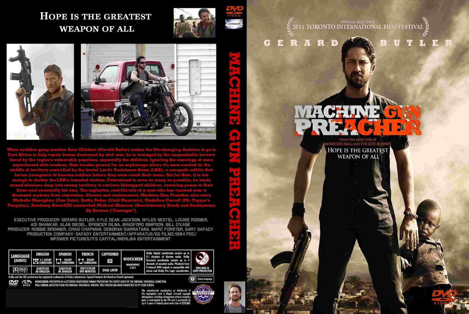 Machine Gun Preacher Dvd Cover