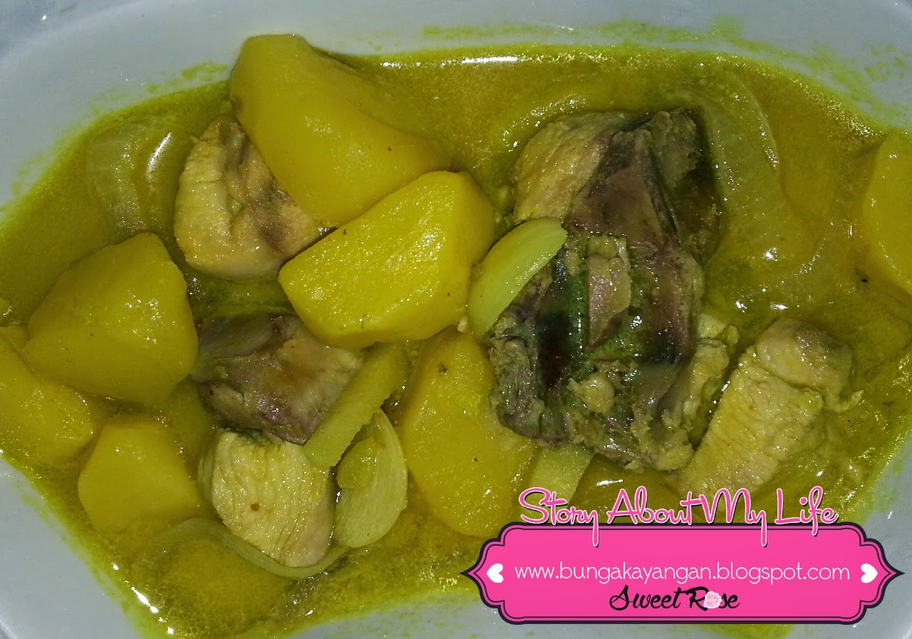 Sweet Rose: RESEPI AYAM MASAK KUNYIT BERKUAH