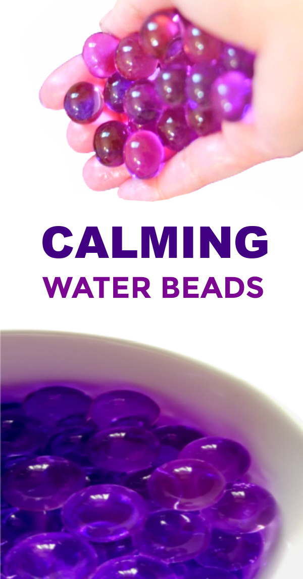 Help kids refocus their energy in positive ways with this easy water bead recipe for play! #waterbeads #waterbeadsactivitiesforkids #lavenderrecipes #lavenderwaterbeads #growingajeweledrose #activitiesforkids