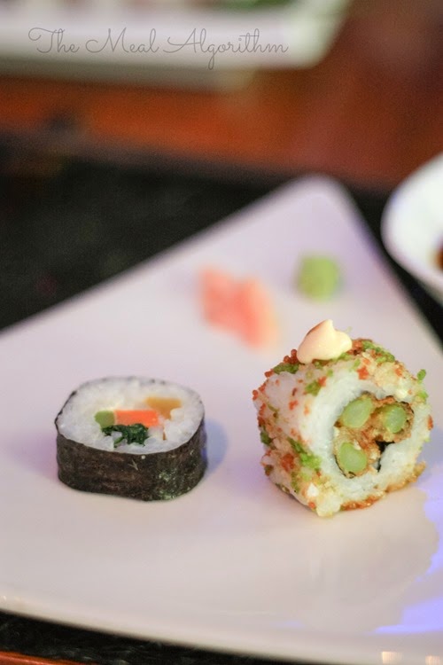 Asparagus Tempura Maki & Yasai Hoso Maki