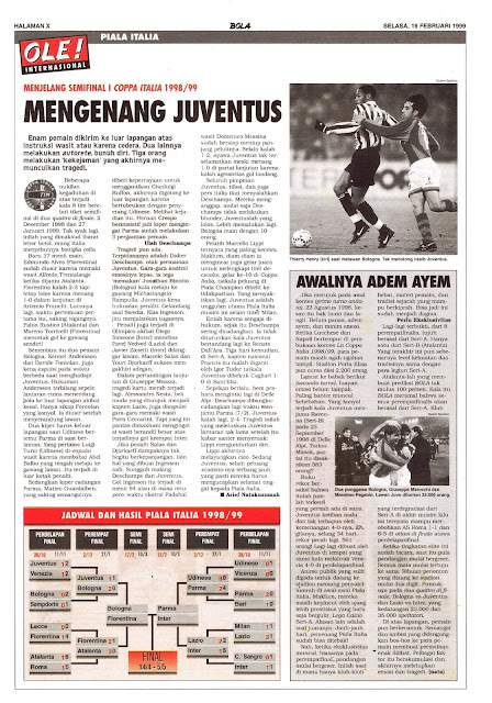 SEMIFINAL I COPPA ITALIA 1998/99 MENGENANG JUVENTUS