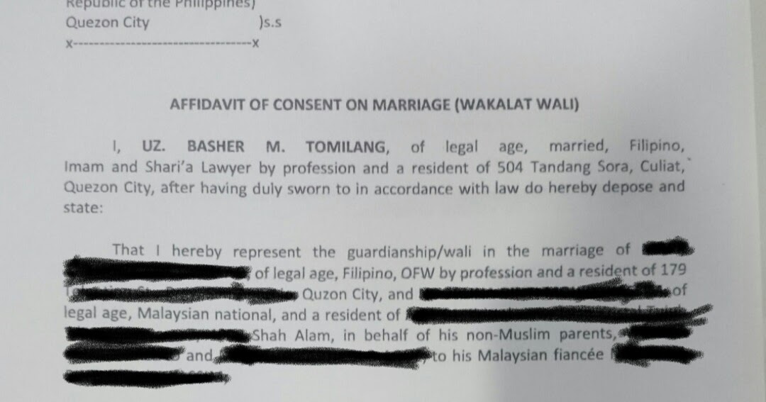 Markcallao How To Get Married To A Malaysian Muslim If You Are Filipino Foreigner What Documents Needed