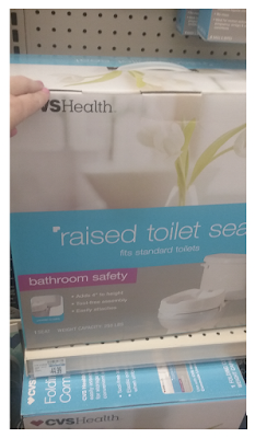 Photo of raised toliet seat package