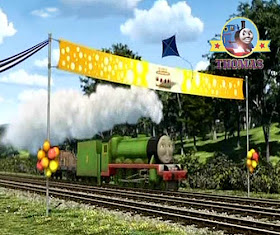 Thomas and Friends the Runaway Kite movie DVD with Edward tank engine at the Sodor Island