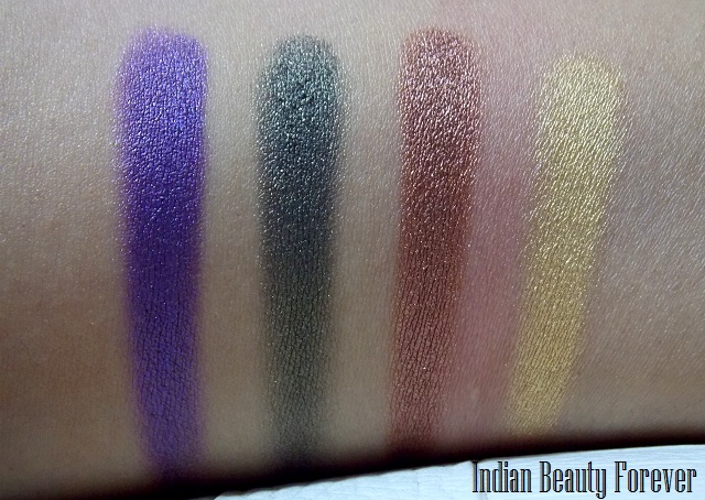 Lakme Eyeshadow Quartet Tanjore Rush price, swatches