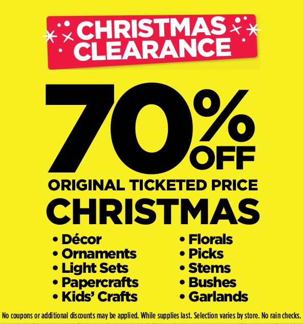  Michaels  After Christmas  Clearance  2019 Save 70 Off 