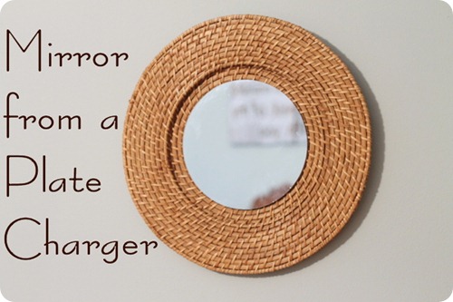mirror from a plate charger