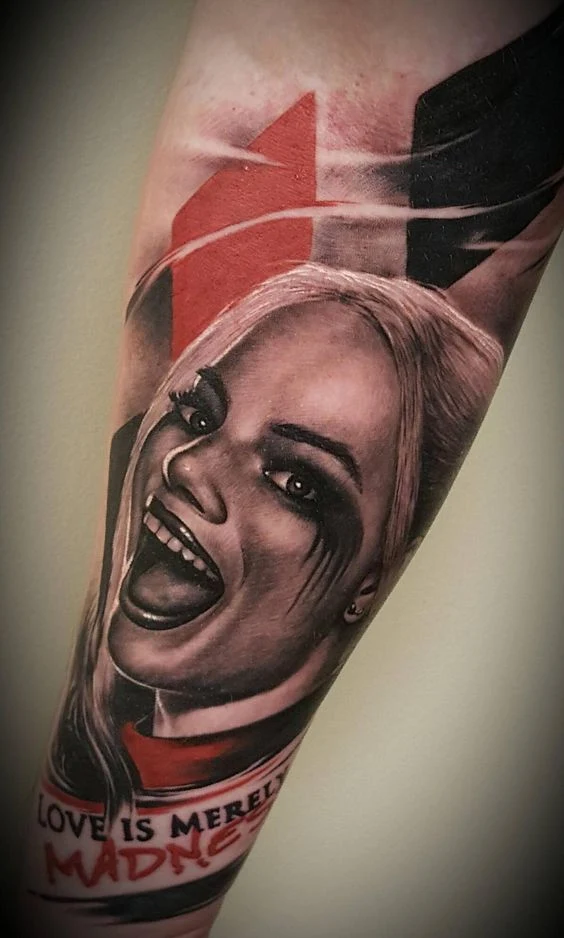 vemos tatuajes de harley quinn