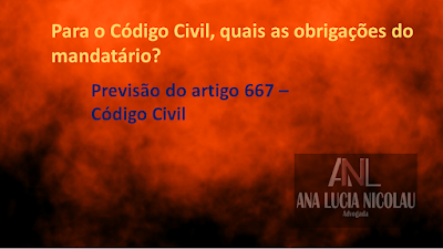 quais as obrigações do mandatário?