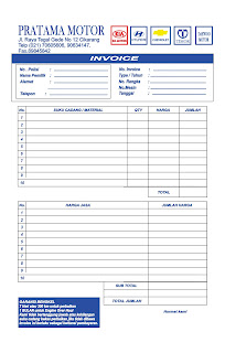  Dibawah ini kami sampaikan daftar harga cetak Invoice  pada percetakan kami Cetak Invoice 