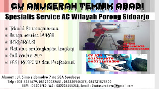 Spesialis Service AC Wilayah Porong Sidoarjo 