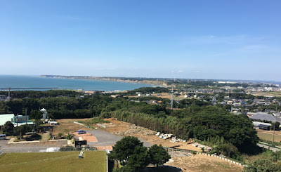 地球の丸く見える丘展望館からの眺望