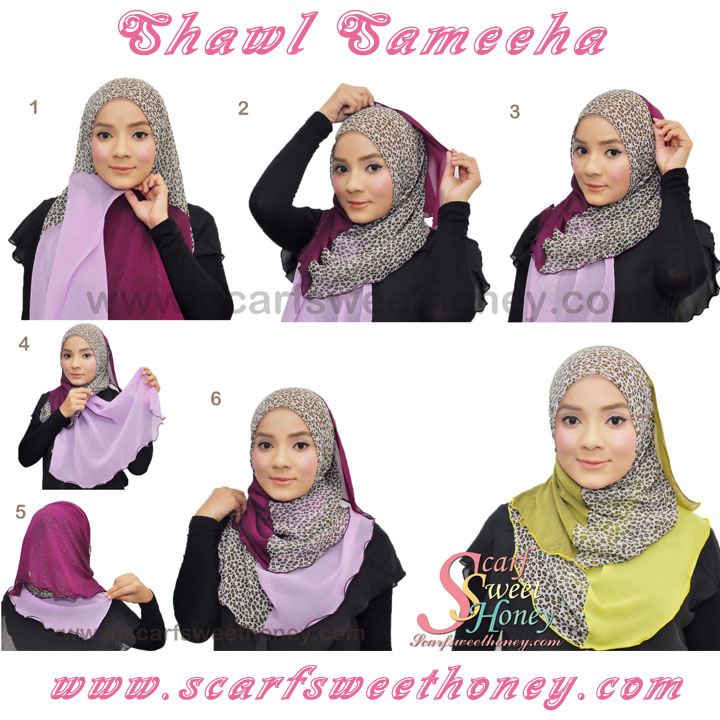 Gambar Tutorial Cara Memakai Jilbab Lengkap 90 Gaya Bagian ke 2  Situs Pendidikan Islam No1