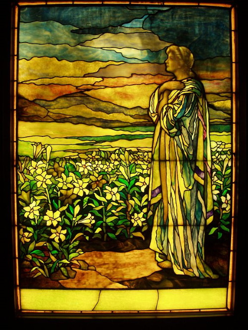 Campo de lírios - Field of Lilies - Tiffany Studios, c. 1910.