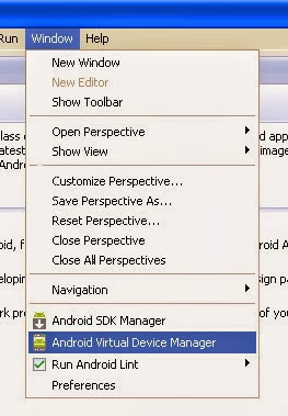 Android Virtual Device Manager