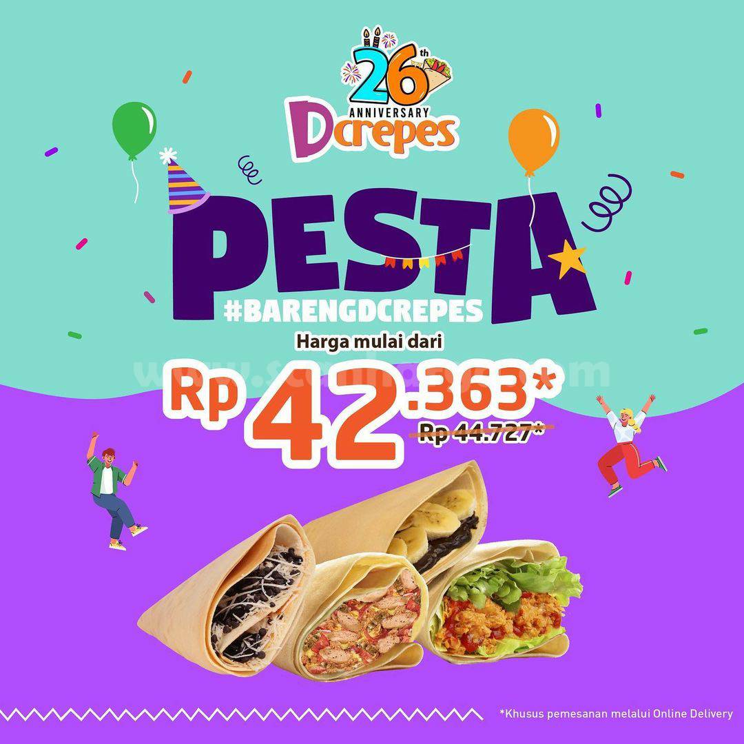 DCREPES Promo 26th ANNIVERSARY – Beli Paket Pesta harga mulai Rp. 42.363