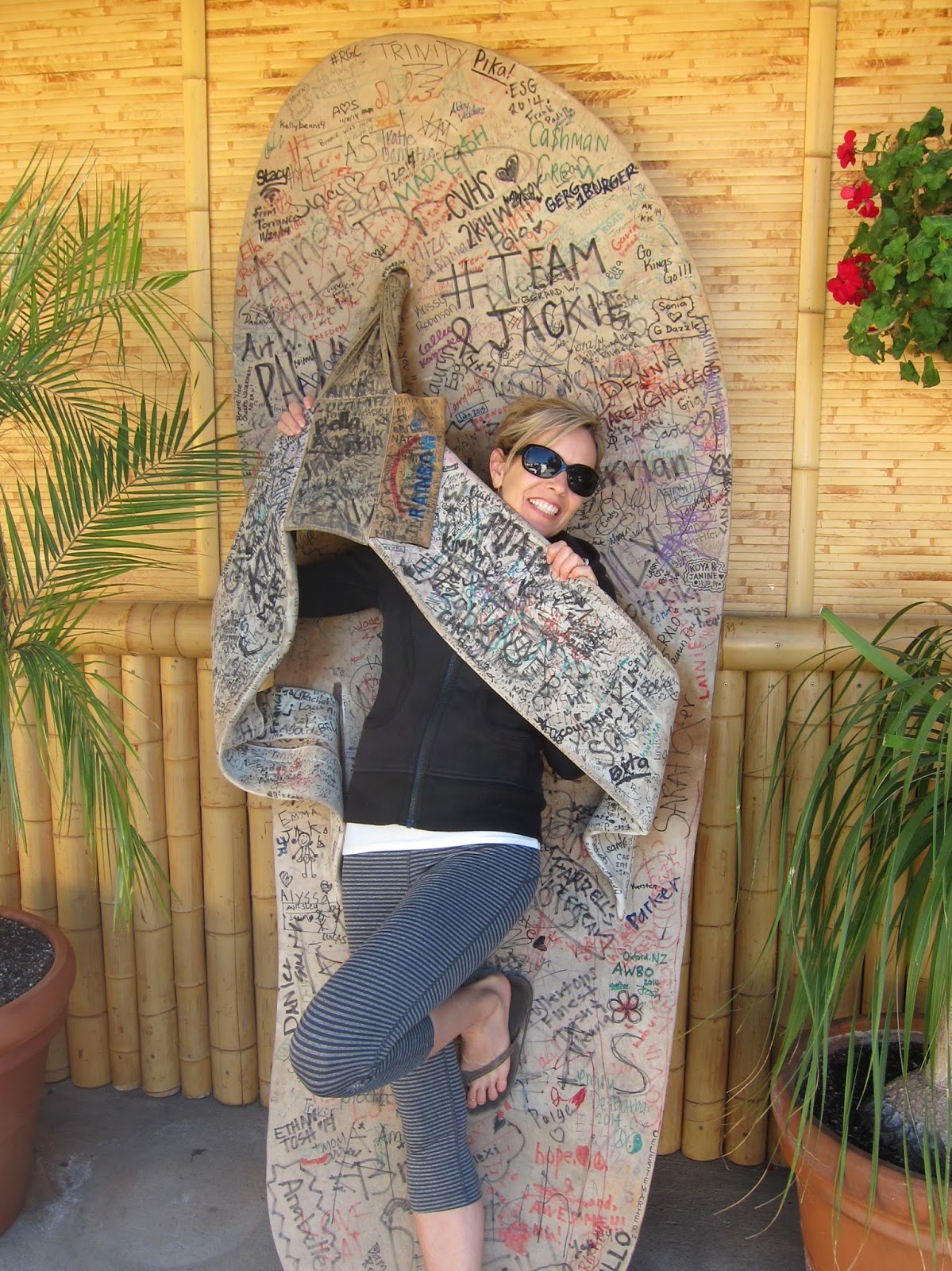 Playful Tori at the Rainbow Sandals Outlet