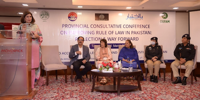 Provincial Consultative Conference on Improving Rule of Law held in Karachi