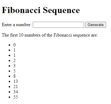 Create Fibonacci Numbers Using HTML & PHP