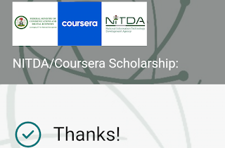 NITDA Coursera scholarship cohort 2