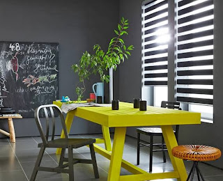 Decorar en gris y amarillo