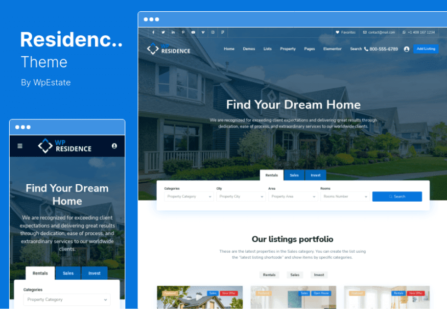 residence wordpress theme