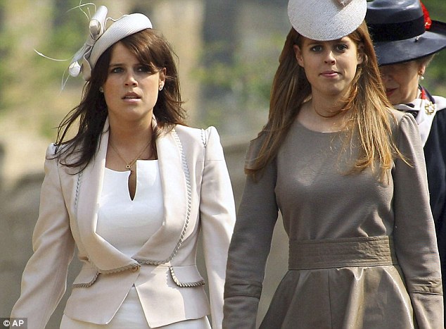 princesses beatrice and eugenie. All dressed up: Eugenie and